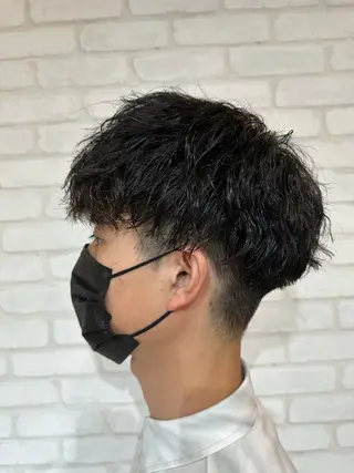 パーマ メンズ 💎メンズカット ／フェザー／細野💎のヘアスタイル