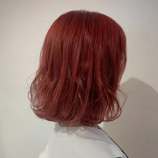 ミディアム カラー ヘアアレンジ 🦋レイヤーカット ミドリカワ🦋のヘアスタイル