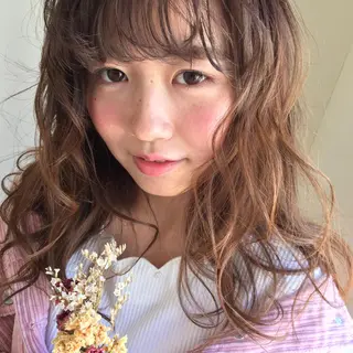 セミロング カラー HAUS 片山みほのヘアスタイル