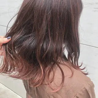 ミディアム カラー 丸山 史香のヘアスタイル