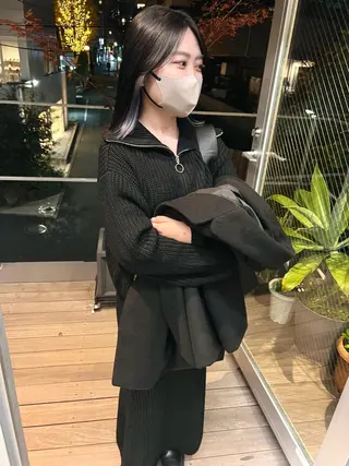 ミディアム カラー sakoda shunkiのヘアスタイル