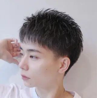 ショート メンズ synergy  men's hair所属・【短髪メンズパーマ】 松下泰河のヘアスタイル