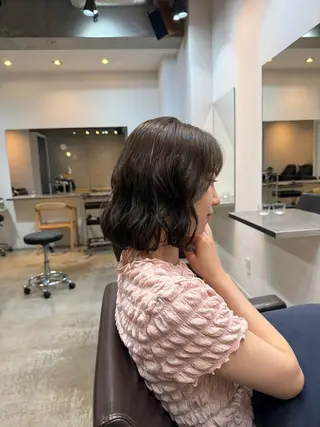 ミディアム デジタルパーマ/ ウェーブパーマ/神野のヘアスタイル