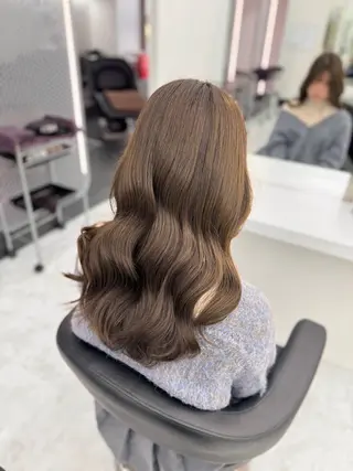 ロング カラー パーマ ヘアアレンジ メンズ キッズ ♥️韓国ヘア レイヤー♥️ゆりのヘアスタイル