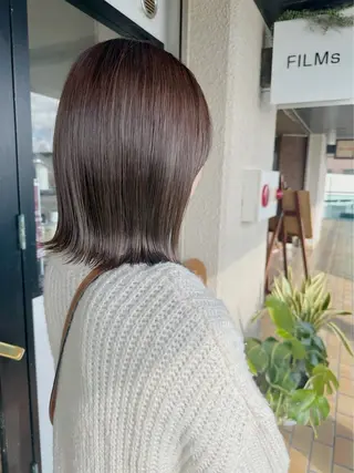 ミディアム カラー 菅原 彩加のヘアスタイル