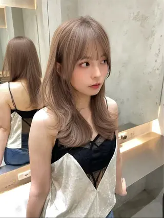 セミロング ハセ/韓国ヘア / lond uluのヘアスタイル