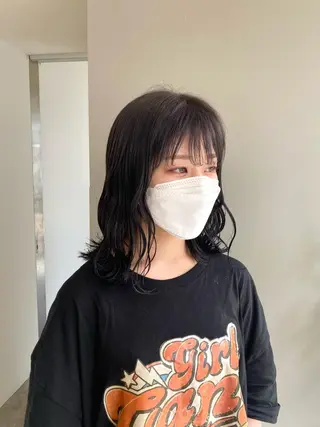 ミディアム カラー ヘアアレンジ ボブ /ニュアンス/ satomi🧸💖のヘアスタイル