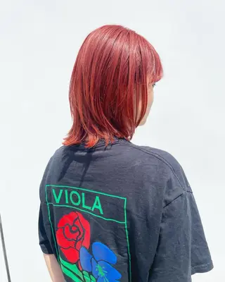 ミディアム カラー 増井 歩夢のヘアスタイル