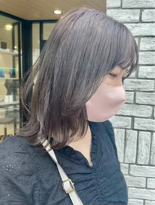 ミディアム カラー カラー/レイヤー/ 髪質改善/PAAQのヘアスタイル