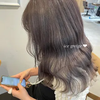 カラー ヘアアレンジ 𝙢𝙞𝙮𝙪🎀 girly hairのヘアスタイル