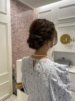 セミロング 韓国風パーマ/ヘア セット/店長みづきのヘアスタイル