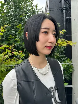 ショート ボブ/似合わせカット /ニュアンスカラーのヘアスタイル