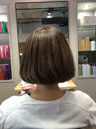 ミディアム 🎀縮毛矯正.暗髪 .艶髪🩶ちひろのヘアスタイル