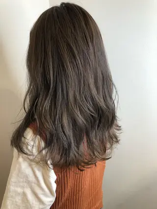 セミロング カラー ヘアアレンジ 髪質改善 MAKIのヘアスタイル