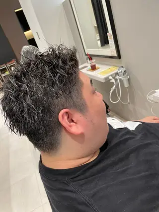 ショート パーマ k-twoたき✨艶感 カラー／美髪矯正のヘアスタイル