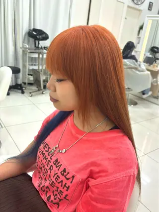 ロング カラー Ash 小岩店 ハセベのヘアスタイル