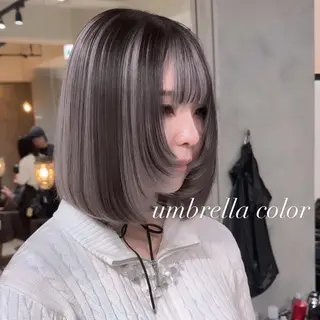 ミディアム カラー 💜ハイトーン💛 マジカルかいちゃんのヘアスタイル
