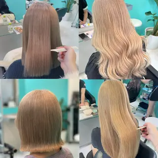 カラー mana/ブリーチ/ ヘアセット/メンズのヘアスタイル