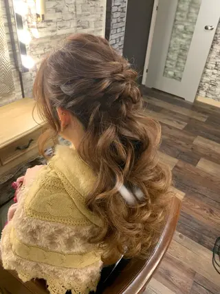 ロング ヘアアレンジ hair make  Lucciのヘアスタイル