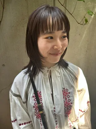 ミディアム カラー ボブ/ショート 吉田竣のヘアスタイル