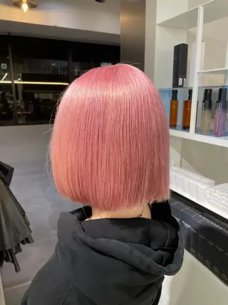 ミディアム カラー laff 新宿所属・ボブ/ケアパーマ/ レイヤー/縮毛矯正のヘアスタイル