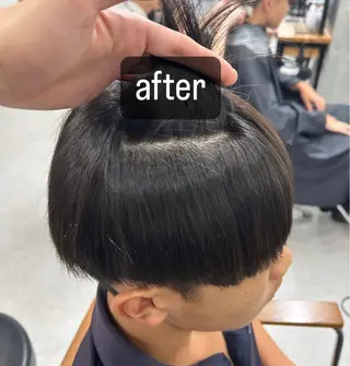 パーマ メンズ カズキ🌼曲がる縮毛 ／くせ毛パーマのヘアスタイル