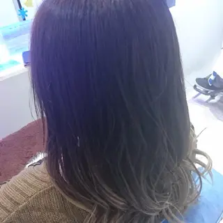 セミロング カラー 中嶌 健一のヘアスタイル