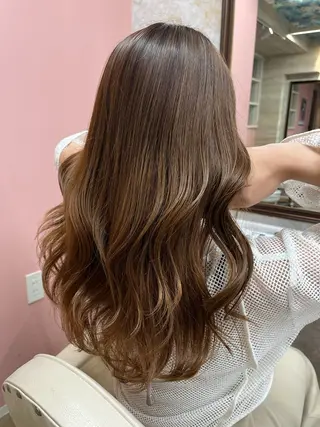 セミロング カラー ヘアアレンジ 韓国ヘア×髪質改善 /takatoのヘアスタイル