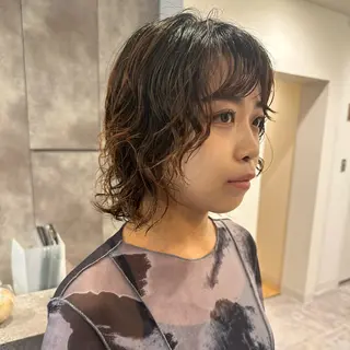 ショート パーマ lelu所属・lelu / 佐々木のヘアスタイル