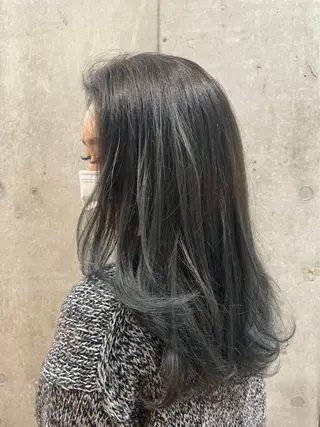 セミロング カラー 横浜美容室／暖色系 michika🌹のヘアスタイル