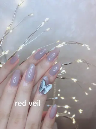 セミロング ネイル 長さ出し専門 nynaのネイルデザイン