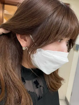 ロング カラー ヘアアレンジ maoブリーチ無し 似合わせカラーのヘアスタイル