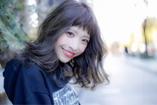 ミディアム カラー 永田 崇のヘアスタイル