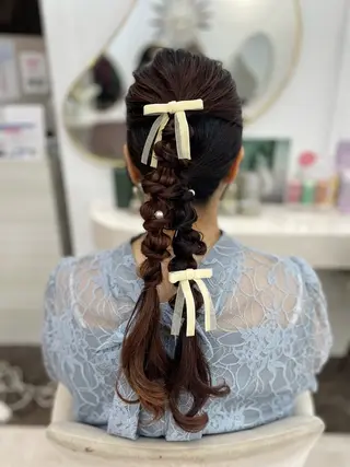 ヘアアレンジ 🍀みちか🍀 lovis💕モデルのヘアスタイル