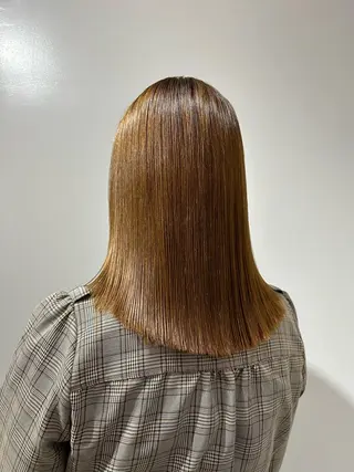 ミディアム 酸性ストレート/艶髪 /縮毛/sara❄️のヘアスタイル