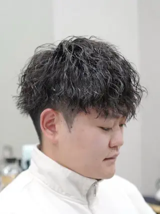 ショート パーマ メンズ SLASHメンズ専門 山口孔聖のヘアスタイル