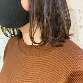 ミディアム カラー stylist/ボブ ことの/韓国レイヤーのヘアスタイル