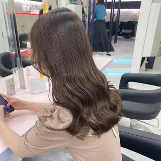 ロング カラー 💕コテ巻き風パーマ 💕KEIYA 💕のヘアスタイル