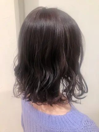 ミディアム カラー 韓国ヘア顔周りカット 艶髪ベージュtamaのヘアスタイル