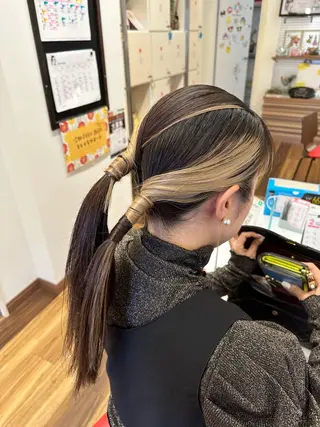 セミロング shrimp梅森坂所属・SHRIMP桐山 千苗のヘアスタイル