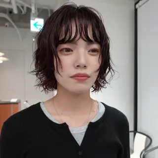 ショート パーマ ヘアアレンジ 🌐サトウ リョウ🌐のヘアスタイル