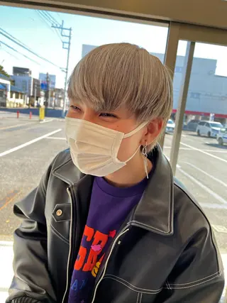 カラー メンズ 吹田 駿 髪質改善縮毛矯正のヘアスタイル