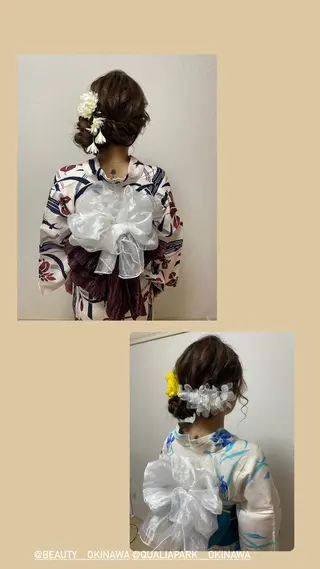 ロング ヘアアレンジ fun./ヘアセット /エクステ/着付のその他イメージ