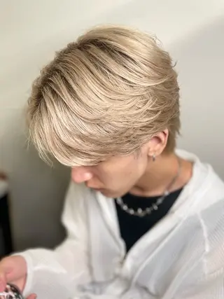 メンズ メンズ特化✨️ 韓国風パーマ🔥一八のヘアスタイル