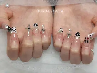 ネイル momo 長さだしのネイルデザイン