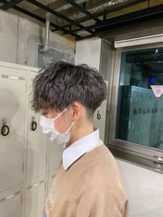 ショート メンズ 🟦ニュアンス/メン ズパーマ横浜🟦のヘアスタイル