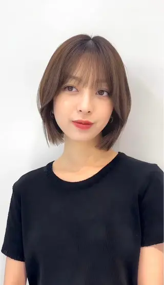 ミディアム 美髪×縮毛矯正 水上真由美😘のヘアスタイル