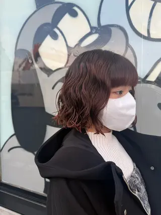 ミディアム デジタルパーマ/ ウェーブパーマ/神野のヘアスタイル