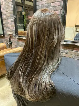 ロング カラー ヘアアレンジ olga所属・松尾謙佑【ハイライト LEDエクステ】のヘアスタイル