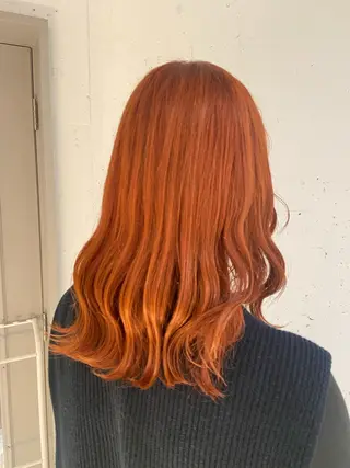 セミロング カラー 🌻暖色カラー🌻 sakuraのヘアスタイル